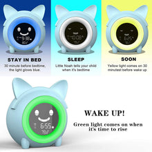 Load image into Gallery viewer, Kids Digital Alarm Clock with Night Light