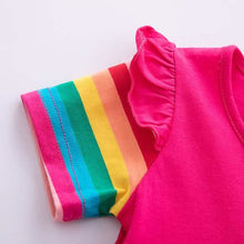 将图片加载到图库查看器,Kids Little Girls' Knee-length Short Sleeve Dress