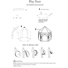 Load image into Gallery viewer, Kids Play Tent Princess for Girls