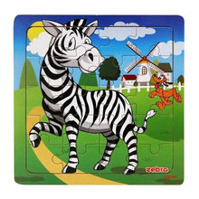 Load image into Gallery viewer, Kids Puzzle Toy Animals and Vehicle Wooden Puzzles Jigsaw Baby Educational Learning Toys for Children Gift