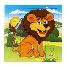 Load image into Gallery viewer, Kids Puzzle Toy Animals and Vehicle Wooden Puzzles Jigsaw Baby Educational Learning Toys for Children Gift