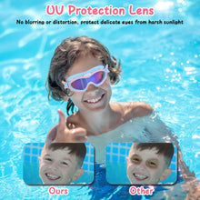 Load image into Gallery viewer, Kids Swim Goggles with Ear Plugs UV Protection Anti-Fog Leak Proof