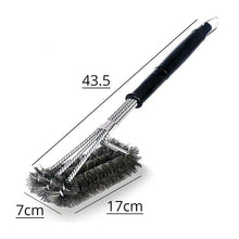 将图片加载到图库查看器,Kitchen Accessories BBQ Grill Brush and Scraper Barbecue Kit Cleaning Brush Stainless Steel Tools Wire Bristles Triangle BBQ Grill Cleaning Brush for Weber Gas Charcoal Porcelain Cast Iron & All Grilling Grates Accessories