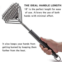 将图片加载到图库查看器,Kitchen Accessories BBQ Grill Brush and Scraper Barbecue Kit Cleaning Brush Stainless Steel Tools Wire Bristles Triangle BBQ Grill Cleaning Brush for Weber Gas Charcoal Porcelain Cast Iron & All Grilling Grates Accessories