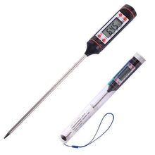 Load image into Gallery viewer, Kitchen Digital BBQ Food Thermometer Meat Cake Candy Fry Grill Dinning Household Meat Thermometer Digital Instant Read Food Meat Thermometer with Long Probe Cooking Thermometer for Kitchen BBQ Grill and Cooking Thermometer Oven Thermometer Tool