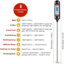 Load image into Gallery viewer, Kitchen Digital BBQ Food Thermometer Meat Cake Candy Fry Grill Dinning Household Meat Thermometer Digital Instant Read Food Meat Thermometer with Long Probe Cooking Thermometer for Kitchen BBQ Grill and Cooking Thermometer Oven Thermometer Tool