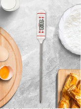 Load image into Gallery viewer, Kitchen Digital BBQ Food Thermometer Meat Cake Candy Fry Grill Dinning Household Waterproof Instant Read Meat Thermometer for Cooking Digital Food Thermometer For Cooking IP67 Waterproof Kitchen Thermometer Probe With Cooking Thermometer Oven Tool
