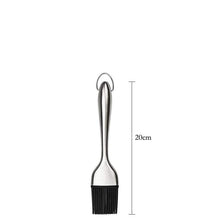 Load image into Gallery viewer, Kitchen Oil Brush BBQ Grill Basting Brush Stainless Steel Handle Pastry Brush Barbecue Cooking Brush BBQ Kitchen Tools String Brush BBQ Pastry Brush Stainless Steel BBQ Sauce Oil Pastry Brush for Baking BBQ Accessories