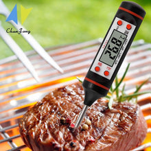 Load image into Gallery viewer, Kitchen Probe Thermometer 304 Stainless Steel Measuring Food Barbecue Milk Soup Oil Thermometer Digital Water Thermometer for Liquid Candle Instant Read With Waterproof For Food Meat Milk Long Probe