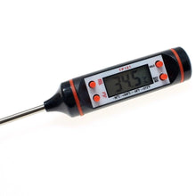 Load image into Gallery viewer, Kitchen Probe Thermometer 304 Stainless Steel Measuring Food Barbecue Milk Soup Oil Thermometer Digital Water Thermometer for Liquid Candle Instant Read With Waterproof For Food Meat Milk Long Probe