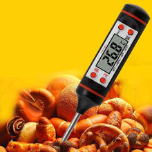 Load image into Gallery viewer, Kitchen Probe Thermometer 304 Stainless Steel Measuring Food Barbecue Milk Soup Oil Thermometer Digital Water Thermometer for Liquid Candle Instant Read With Waterproof For Food Meat Milk Long Probe