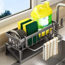Load image into Gallery viewer, Kitchen Storage Rack - Multi-Functional Household Sink Organizer with Drain Basket