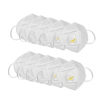 将图片加载到图库查看器,KN95 White Disposable Face Masks with Flow Exhalation Valve