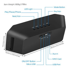 将图片加载到图库查看器,KOCASO LED Wireless Speaker Dynamic Multicolor Hands-Free