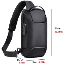 Load image into Gallery viewer, KPYWZER Anti-theft Sling Backpack with USB Charging Port