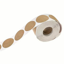 Load image into Gallery viewer, Kraft Paper Round Self-adhesive Label Paper Item Classification Name Stickers Personalized Labels