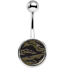 Load image into Gallery viewer, Tiger Camo Print Belly Ring