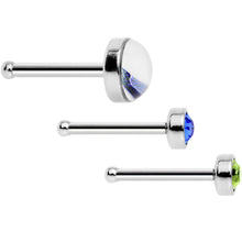 将图片加载到图库查看器,20G Licensed NFL Seattle Seahawks Logo Nose Bone 3 Pack Set