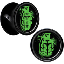 将图片加载到图库查看器,Black Acrylic Green Grenade Saddle Plug Set 1/2