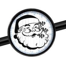 Load image into Gallery viewer, 14G Christmas Retro Santa Ho Ho Ho Black Industrial Barbell 37mm