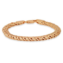 Load image into Gallery viewer, Ladies 18k Gold Plated Brass Wheat Bracelet