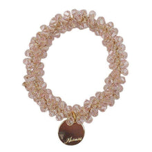 将图片加载到图库查看器,Ladies Pearl Multicolor Beads Hair Tie Elastic Hair Rope Simple Metal Sheets Scrunchies Ponytail Holders Hair Accessories for Women and Girls