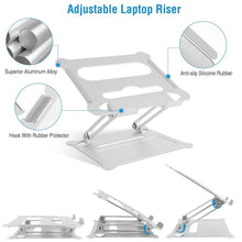 Load image into Gallery viewer, Laptop Stand Aluminum Angle Adjustable Computer Holder Riser Heat Vent