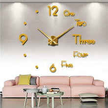 将图片加载到图库查看器,Large 3D Frameless Wall Clock Stickers