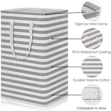 Load image into Gallery viewer, Large Foldable Tall Laundry Basket Storage Basket