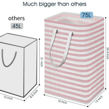 Load image into Gallery viewer, Large Foldable Tall Laundry Basket Storage Basket