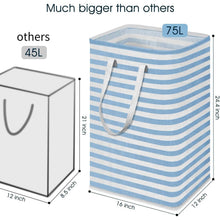 Load image into Gallery viewer, Large Foldable Tall Laundry Basket Storage Basket