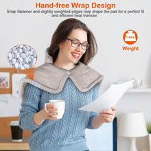 Load image into Gallery viewer, Large Weighted Heating Pad for Neck and Shoulders