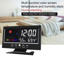 Load image into Gallery viewer, LCD Color Screen Digital Backlight Snooze Alarm Clock