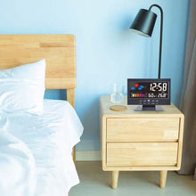 Load image into Gallery viewer, LCD Color Screen Digital Backlight Snooze Alarm Clock