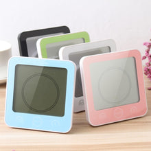 将图片加载到图库查看器,LCD Screen Waterproof Digital Bathroom Digital Bathroom Shower Kitchen Clock Timer with Alarm Waterproof for Water Splashes Visual Countdown Timer Time Management Wall Clock Temperature Humidity Countdown Time Function Wash Shower Hanging Clocks Timer