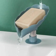 Load image into Gallery viewer, Leaf Shape Soap Box Drain Soap Holder Box Kichen Bathroom Accessories Toilet Laundry Soap Box Bathroom Supplies Tray Gadgets Soap Holder Leaf-Shape Self Draining Soap Dish Holder Not Punched Easy Clean Bar Soap Holder With Suction Cup Soap Dish