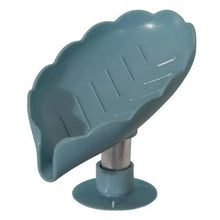 Load image into Gallery viewer, Leaf Shape Soap Box Drain Soap Holder Box Kichen Bathroom Accessories Toilet Laundry Soap Box Bathroom Supplies Tray Gadgets Soap Holder Leaf-Shape Self Draining Soap Dish Holder Not Punched Easy Clean Bar Soap Holder With Suction Cup Soap Dish
