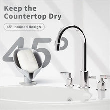 Load image into Gallery viewer, Leaf Shape Soap Box Drain Soap Holder Box Kichen Bathroom Accessories Toilet Laundry Soap Box Bathroom Supplies Tray Gadgets Soap Holder Leaf-Shape Self Draining Soap Dish Holder Not Punched Easy Clean Bar Soap Holder With Suction Cup Soap Dish