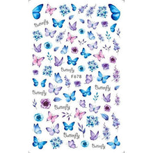 Load image into Gallery viewer, Leaf With Lines Nails Sticker Designer Fruit Nail Art 3D Decals Acrylic Designs Self Adhesive Manicure Slider Stickers Glitter Decals Love Nail Sequins Laser Heart Nail Supplies Sparkle Nail Accessories Star Accessories Heart Nail Art