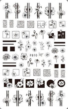 Load image into Gallery viewer, Leaf With Lines Nails Sticker Designer Fruit Nail Art 3D Decals Acrylic Designs Self Adhesive Manicure Slider Stickers Glitter Decals Love Nail Sequins Laser Heart Nail Supplies Sparkle Nail Accessories Star Accessories Heart Nail Art