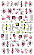 Load image into Gallery viewer, Leaf With Lines Nails Sticker Designer Fruit Nail Art 3D Decals Acrylic Designs Self Adhesive Manicure Slider Stickers Glitter Decals Love Nail Sequins Laser Heart Nail Supplies Sparkle Nail Accessories Star Accessories Heart Nail Art