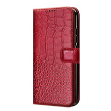 Load image into Gallery viewer, Leather Black Flip Case for iPhone XS Max X XR 12 Mini 11 Pro 7 8 Wallet Stand Cover Flip Wallet Leather Case with Secure Buckle Closing Lock and Bracket Function