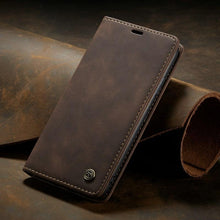 Load image into Gallery viewer, Leather Case For iPhone 14 13 11 12 Mini Pro XS XR Max Luxury Magnetic Flip Phone Case For iPhone Business Classic Wallet Cover Leather Magnetic Flip Back Stand Case/Cover