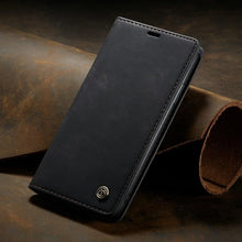 Load image into Gallery viewer, Leather Case For iPhone 14 13 11 12 Mini Pro XS XR Max Luxury Magnetic Flip Phone Case For iPhone Business Classic Wallet Cover Leather Magnetic Flip Back Stand Case/Cover