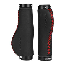 Load image into Gallery viewer, Leather City Mountain Bike Handlebar Cover Handle Grips Bar End Non-slip Aluminum Lock Ergonomic Design Non-Slip Microfiber Leather Bicycle Grip With Aluminum Alloy Dual Lock-On Bicycle Handle Bar Covers For Mountain Road Bike