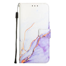 将图片加载到图库查看器,Leather Flip Phone Case For iPhone 14 13 12 Mini 11 Pro XS Max Cute Card Slot Wallet Cover Marble Pattern PU Leather Shockproof Flip Wallet Case with Stand Magnetic Money Pouch Silicone Bumper Phone Case