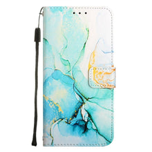 将图片加载到图库查看器,Leather Flip Phone Case For iPhone 14 13 12 Mini 11 Pro XS Max Cute Card Slot Wallet Cover Marble Pattern PU Leather Shockproof Flip Wallet Case with Stand Magnetic Money Pouch Silicone Bumper Phone Case