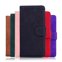 将图片加载到图库查看器,Leather Phone Case Wallet Cover For iPhone XR XS 10 11 Pro 12 mini 13 Pro Max Flip Stand Case Simple Skin-Friendly PU Leather Case Wallet Protective Case Flip Shockproof Mobile Phone Case