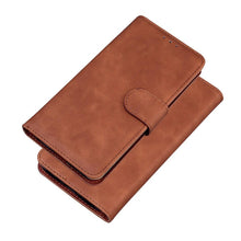 将图片加载到图库查看器,Leather Phone Case Wallet Cover For iPhone XR XS 10 11 Pro 12 mini 13 Pro Max Flip Stand Case Simple Skin-Friendly PU Leather Case Wallet Protective Case Flip Shockproof Mobile Phone Case