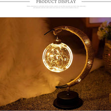 将图片加载到图库查看器,LED Ball Lamp Wrought Iron Moon Lamp